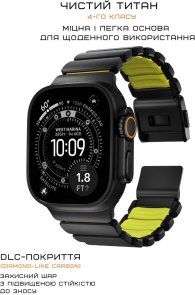 Ремінець Nomad for Apple Watch 46/49mm - Stratos Black Hardware Volt (NM011130858)