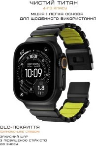 Фото: Ремінець Nomad for Apple Watch 46/49mm - Stratos Black Hardware Volt (NM011130858) № 8 | KTC