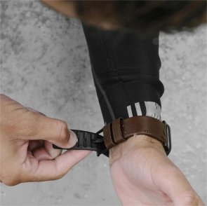 Ремінець Nomad for Apple Watch 46mm/49mm - Active Band Pro Black Hardware Classic Brown (NM1A4MBNW0)
