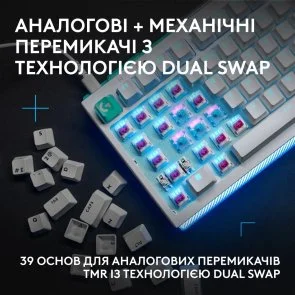 Фото: Клавіатура Logitech G512 X 98 Dual Swap USB White (920-014003) № 2 | KTC