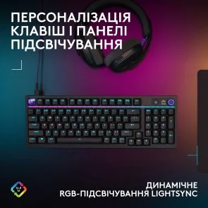 Фото: Клавіатура Logitech G316 X 98 Tactile ENG/UKR USB Black (920-014205) № 7 | KTC