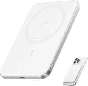 Батарея універсальна Anker Nano 5000mAh, 1xType-C, 20W, Qi2 15W, White