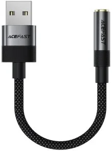 Фото: Перехідник Acefast J13 AM / Jack 3.5mm F 0.15m Black (6974316285298) № 2 | KTC