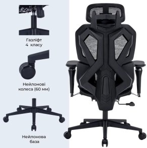 Крісло GamePro EDGE Black (GC820MB)