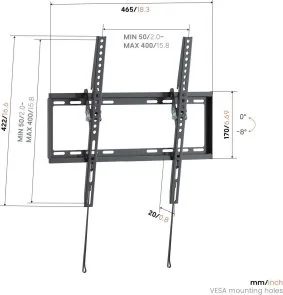 Фото: Кронштейн Vogels UP 4013 Black (8440130) № 2 | KTC