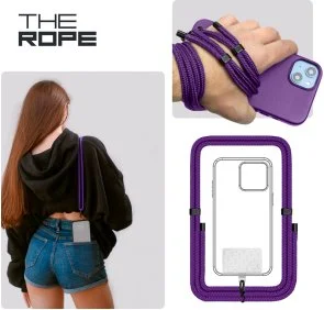 Фото: Ремінець для смартфона ArmorStandart Rope Black Amethyst with Clear Holder (ARM91364) № 4 | KTC