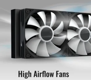 Фото: Система рідинного охолодження AeroCool Abyss L240R Black (ACLA-AB24117.11) № 9 | KTC