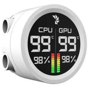 Фото: Система рідинного охолодження AeroCool Abyss L240R Digi White (ACLA-AD24117.21) № 3 | KTC