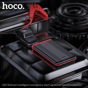 Бустер Hoco QS5 Refined Intelligent Emergency Start-Up Power Bank Black (6942007643689)