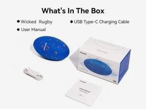 Фото: Інтерактивна електромеханічна іграшка  Cheerble Wicked Rugby Royal Blue (CWQ06B) № 7 | KTC