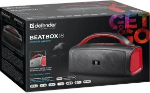 Фото: Портативна колонка Defender Beatbox 18 Black (65218) № 7 | KTC