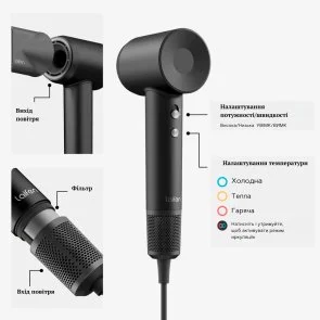 Фото: Фен Laifen Swift Black (LF03-BLS-EU) № 7 | KTC