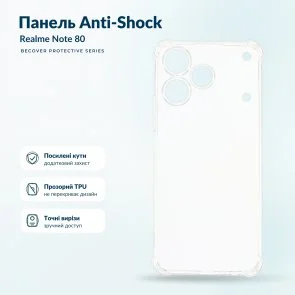 Фото: Чохол BeCover for Realme Note 80 - Anti-Shock Clear (716088) № 6 | KTC