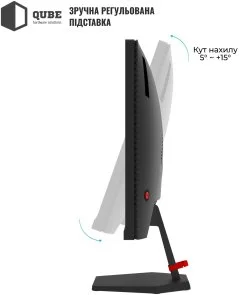Фото: Монітор QUBE Overlord G25F240S Black - 24.5" IPS / 1920×1080 / 260 Гц / AMD FreeSync, Nvidia G-Sync № 8 | KTC
