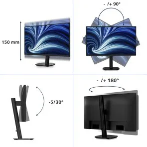 Фото: Монітор Philips 27B2N3500 (27B2N3500/00) - 27" IPS / 2560×1440 / 120 Гц / Adaptive Sync / Pivot / HAS № 6 | KTC