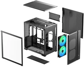 Фото: Корпус Deepcool CG590 Mesh 2F Black with window (R-CG590MESH-BKANA2-G) № 10 | KTC