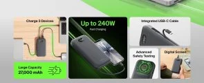 Фото: Батарея універсальна Belkin UltraCharge Pro Laptop 27000mAh 240W Charcoal (BPB040hqCH) № 13 | KTC