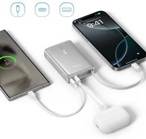 Фото: Батарея універсальна Baseus PicoGo 10000mAh 45W Galaxy Natural Titanium (P10076803853-00) № 4 | KTC