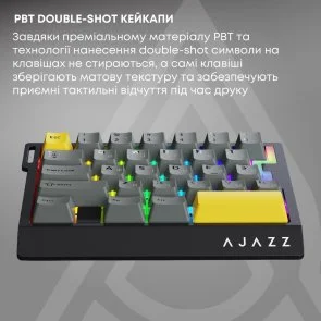 Фото: Клавіатура Ajazz AK029 Ice lsland Magnetic Switch USB Black (AK029-I-BY) № 10 | KTC