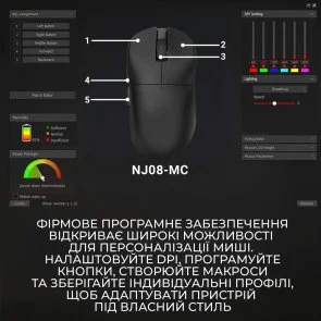 Фото: Миша Ajazz x Nacodex NJ07 MC Black (NJ07-MC-B) № 9 | KTC