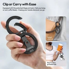 Фото: Універсальний тримач Ulanzi MA02 MagLock Dual Magnetic Phone Stand Black (M067) № 11 | KTC