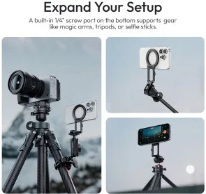 Фото: Універсальний тримач Ulanzi MA50 Uka Magnetic Phone Holder Black (M039) № 17 | KTC