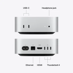 Фото: Персональний комп'ютер Apple Mac mini M6 chip 12GPU (MHQM4) - Apple M6 / 24 ГБ / PCI-E SSD 512 ГБ / Apple / Apple M6 12-core GPU, UMA / 155 Вт № 4 | KTC