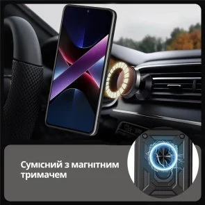 Фото: Чохол BeCover for Motorola Moto G86 Power - Military Black (716111) № 6 | KTC