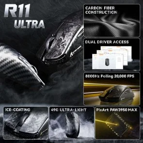 Фото: Миша Attack Shark R11 Ultra Ink Blade (R11ULTRAIB_AS) № 12 | KTC