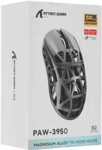 Фото: Миша Attack Shark R2 WL/BT/USB Silver Gray (R2SGR_AS) № 6 | KTC
