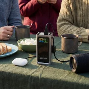 Фото: Батарея універсальна Acefast M33 20000mAh 100W Black Built-in Cable (6974316286363) № 8 | KTC