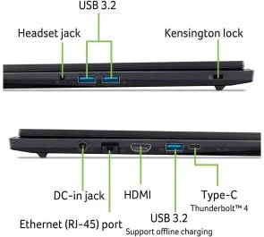 Фото: Ноутбук Acer Nitro V 16 ANV16-I31-79LV NH.U5CEU.00A Black - 16" IPS 165 Гц / Intel Core 7 / 240H / DDR5 16 ГБ / PCI-E SSD 512 ГБ / GeForce RTX 5060 № 9 | KTC