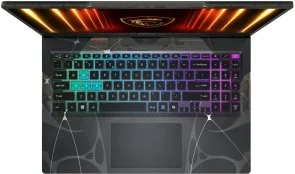 Фото: Ноутбук MSI Cyborg 15 B2RWFKG-1253XUA Translucent Black (9S7-15Q342-1253) - 15.6" IPS 144 Гц / Intel Core 7 / 240H / DDR5 16 ГБ / PCI-E SSD 512 ГБ / GeForce RTX 5060 № 7 | KTC