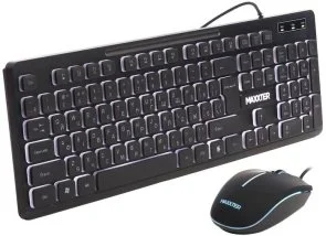 Фото: Комплект клавіатура+миша Maxxter KMS-CM-04UL-UA USB Black № 3 | KTC
