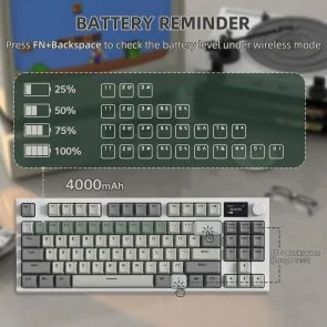 Фото: Клавіатура Attack Shark K86 Business Gray (K86BG_AS) № 3 | KTC