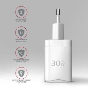 Фото: Зарядний пристрій Axagon ACU-PQ30W PD QC3.0 30W White № 5 | KTC