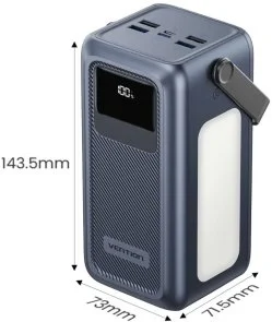 Фото: Батарея універсальна Vention FKWH0 50000mAh 22.5W Gray Built-in cables № 5 | KTC