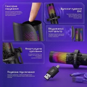 Фото: Мікрофон Proove Gaming Harpia Black (WMHR00022001) № 10 | KTC