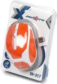 Фото: Мишка Maxxtro Mr-317-O біла/помаранчева № 5 | KTC