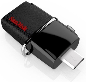 Флешка USB SanDisk Ultra Dual Drive 64 ГБ (SDDD2-064G-GAM46) чорна без пакування