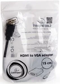 Фото: Перехідник Cablexpert HDMI / VGA Black (A-HDMI-VGA-03) № 2 | KTC