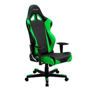 Крісло ігрове DXRACER RACING OH/RЕ0/NЕ чорне з зеленими вставками 