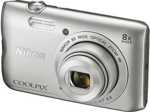 Фото: Цифрова фотокамера Nikon Coolpix A300 срібляста + чохол + SD 8ГБ № 3 | KTC