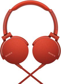 Гарнітура Sony MDR-XB550AP червона