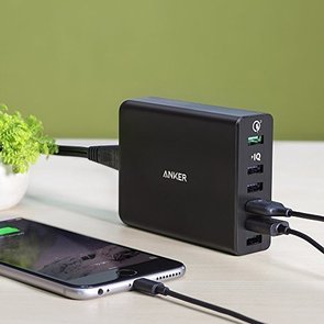 Зарядний пристрій Anker PowerPort 6 Black (A2123L12)