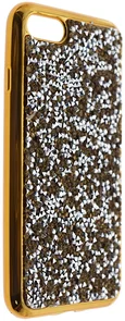 Фото: Чохол Rock for iPhone 7/8/SE - Crystal TPU Case Gold Silver № 3 | KTC