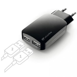 Зарядний пристрій Cellular Line USB Charger Dual Ultra (ACHUSBMOBILEDUAL3A)