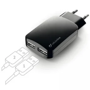 Фото: Зарядний пристрій Cellular Line USB Charger Dual Ultra (ACHUSBMOBILEDUAL3A) № 3 | KTC