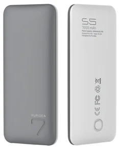 Фото: Батарея універсальна Puridea S5 7000mAh Grey/White (S5-Grey White) № 3 | KTC