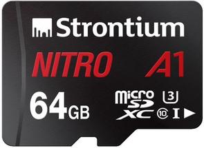 Карта пам'яті STRONTIUM NITRO Micro SDXC 64GB SRN64GTFU3A1A